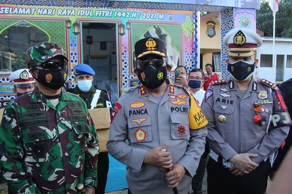 Kapolda Sumut, Cek Pos Penyekatan di Torgamba