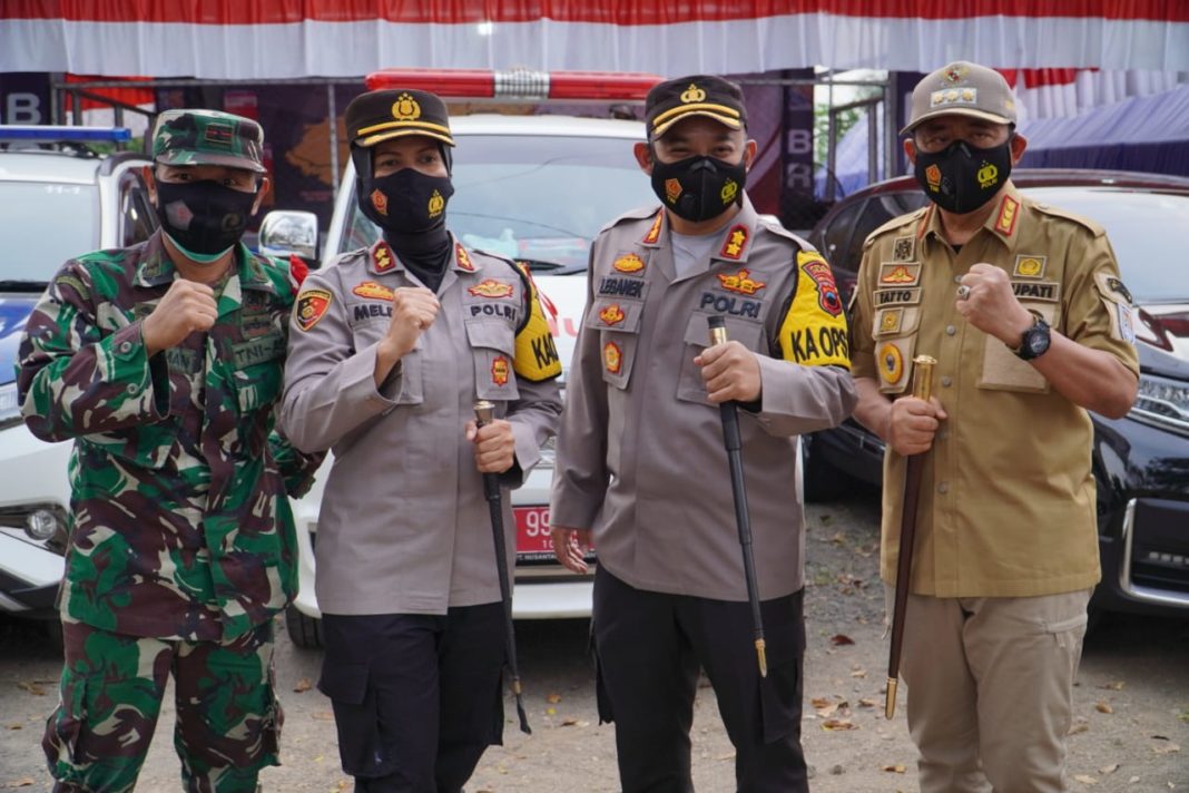 Kapolres Banjar, Menerima Kunjungan Kapolres Cilacap di Pos Pam Perbatasan Jabar-Jateng