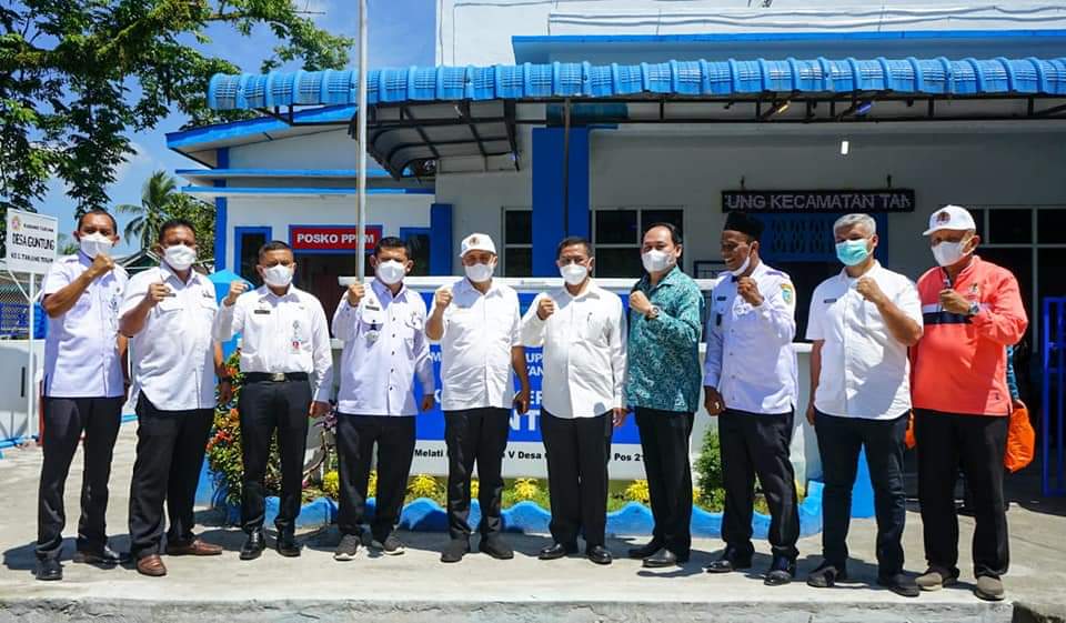 Bupati Batu Bara - Ir. H. Zahir, M.AP, Kadis PMD Provsu - Asfan Doyan di Desa Guntung