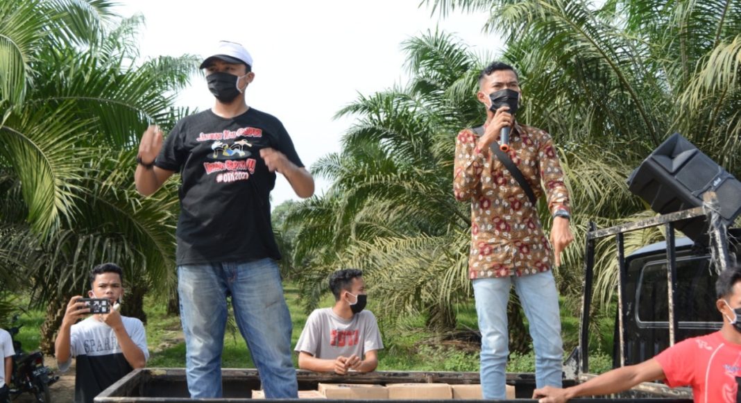 Warga Buluh Telang Langkat Segel Galian C PT APPP