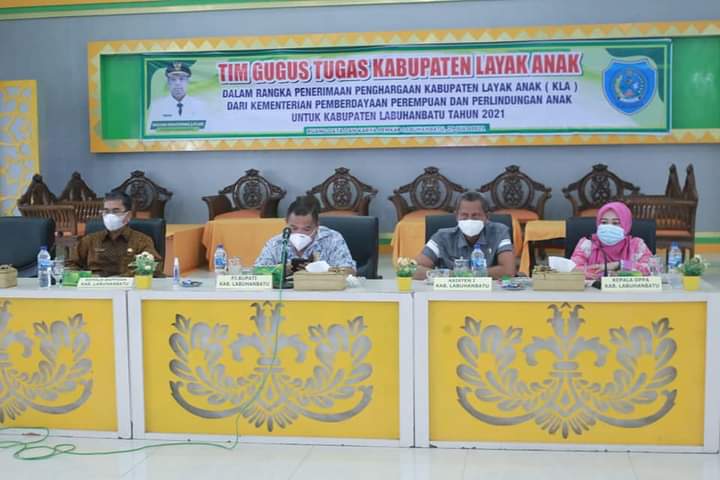 Labuhanbatu Terima Pernghargaan Kabupaten Layak Anak 2021