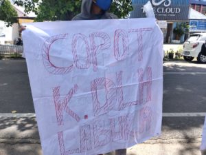 Mahasiswa Aksi di Kantor DLH Sumut