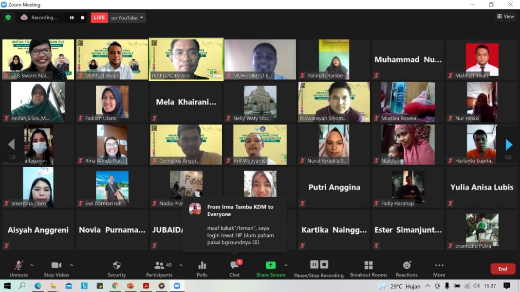 Menakar Peluang CPNS, Ikaplusdikmas Unimed Gelar Webinar untuk Formasi Lulusan PLS