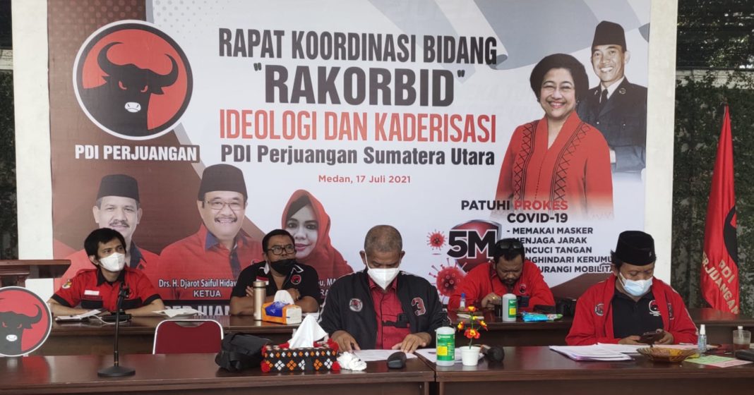 Rakorbid Ideologi dan Kaderisasi PDI Perjuangan Sumut, Awal Agustus Badan Diklat Cabang Sudah Terbentuk