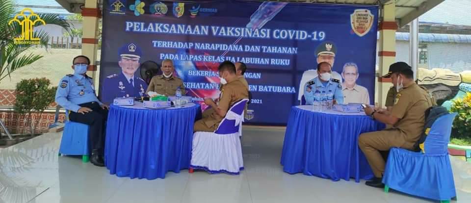 Vaksinasi ke 1814 Orang WBP Labuhan Ruku