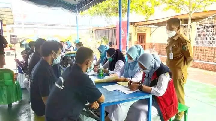 Vaksinasi ke 1814 Orang WBP Labuhan Ruku