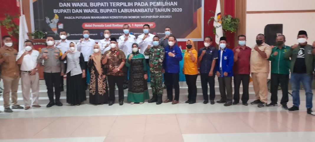 Sah, KPU Kabupaten Labuhanbatu Tetapkan Paslon Bupati dan Wabup Terpilih