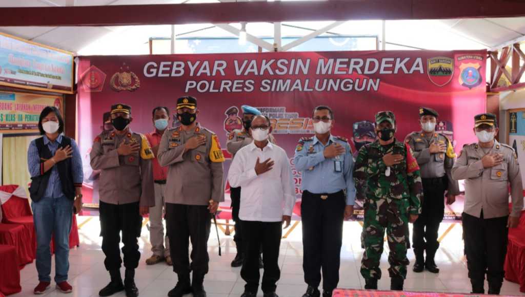 Gebyar Vaksin Merdeka Polres Simalungun