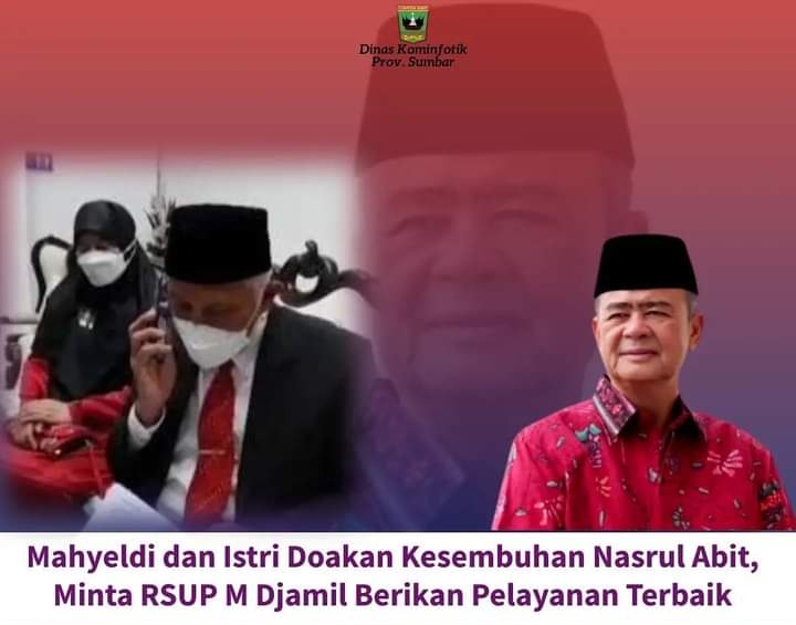 Mahyeldi dan Istri Doakan Kesembuhan