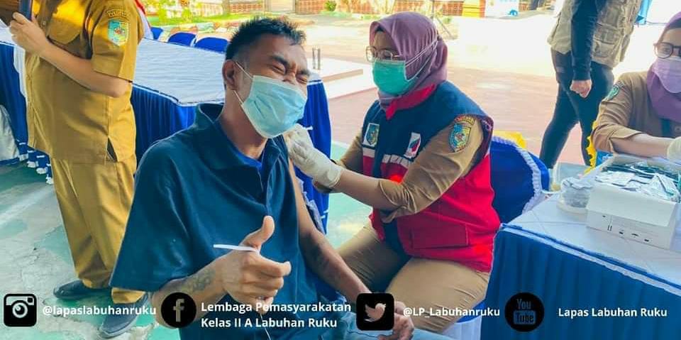 Vaksinasi ke 1814 Orang WBP Labuhan Ruku