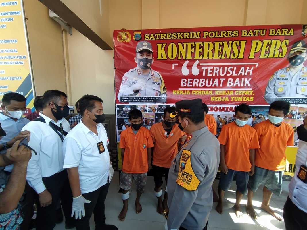 Toco dan Rekannya Masak Dibuat Tim Anti Bandit Polres Batubara