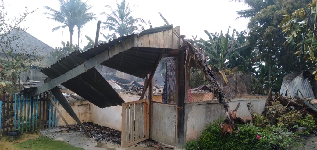 Kebakaran Rumah di Bukit Melintang Langkat