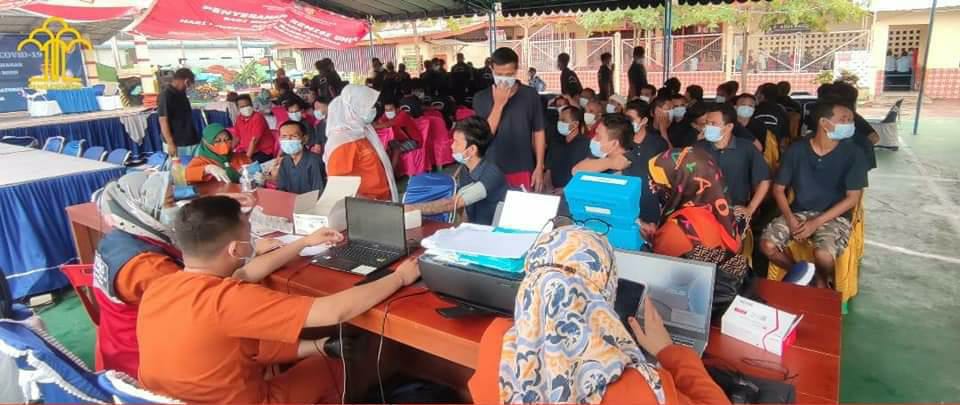 Vaksin Kedua Lapas Labuhan Ruku