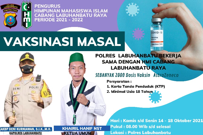 Gandeng Polres, HMI Cabang Labuhanbatu Raya