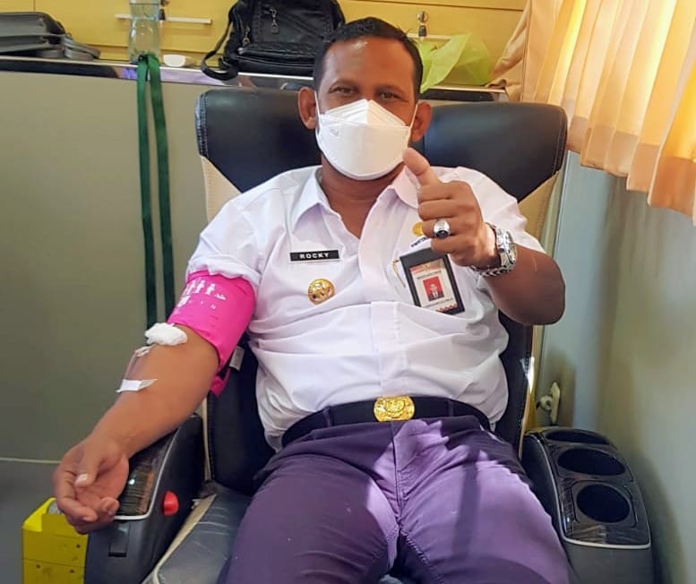Peringati HUT TKSK Ke- 12, Rocky Donor Darah