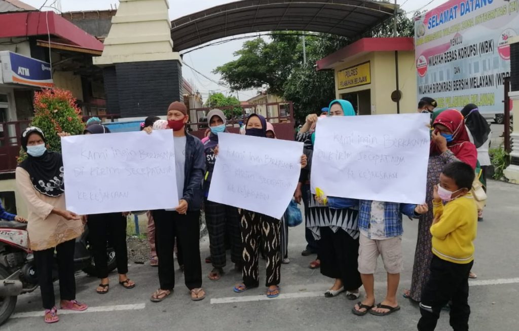 Petani Mohon kepada Kapolres Pelabuhan Belawan