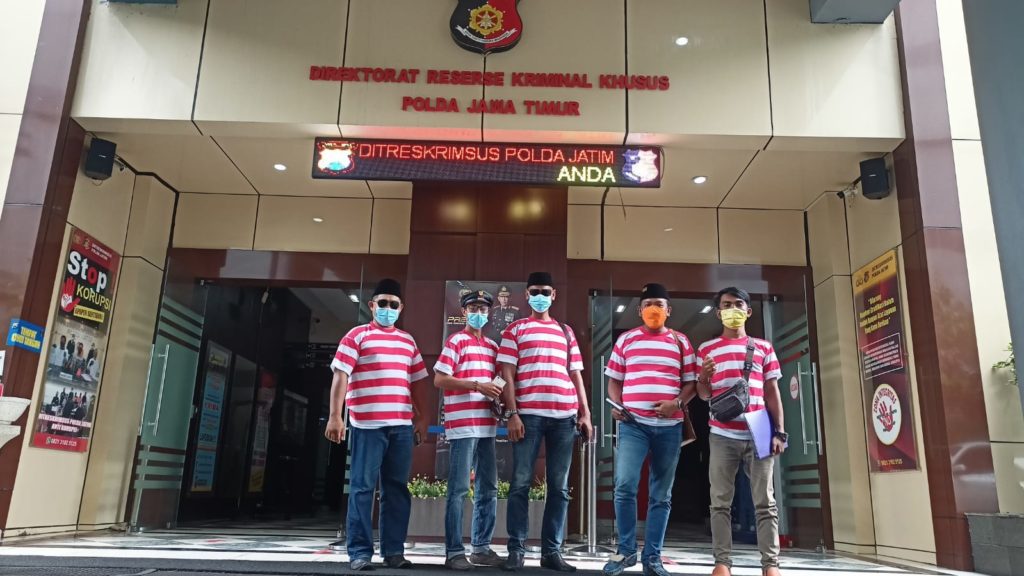 Cium Bau Mafia Reklamasi, Fara dan Pemuda Madura Datangi Polda Jatim