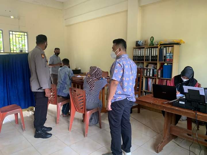 Givo Aldino Bersama Polsek Koto VII, Pemnag Limo Koto dan Puskesmas Tanjung Ampalu