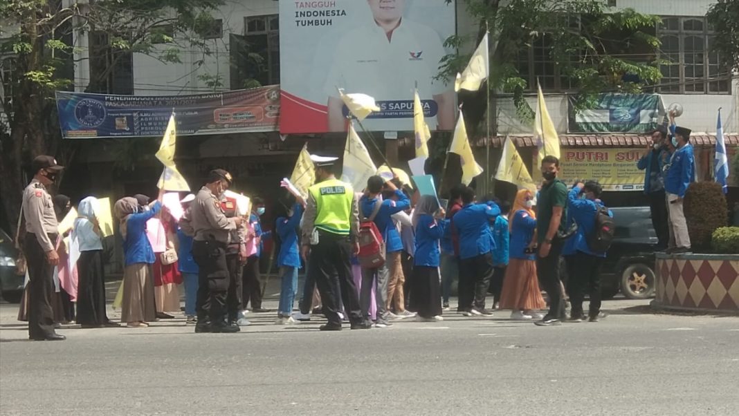 Aksi PMII Langkat-Binjai Peringati Hari Anti Korupsi Sedunia