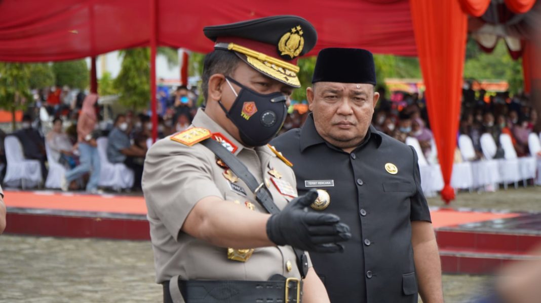 Pelantikan Bintara SPN Hinai Polda Sumut