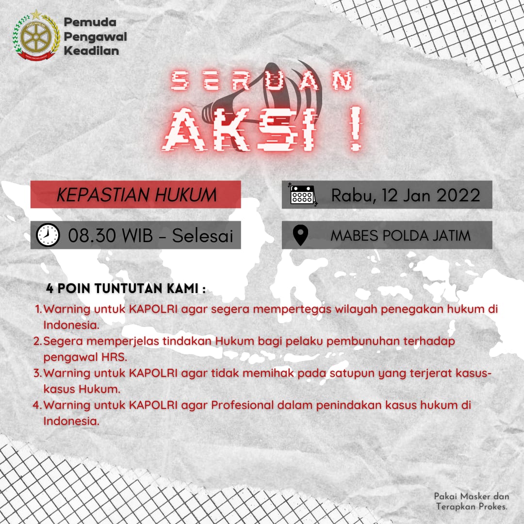 Pemuda Pengawal Keadilan Ultimatum Polri 