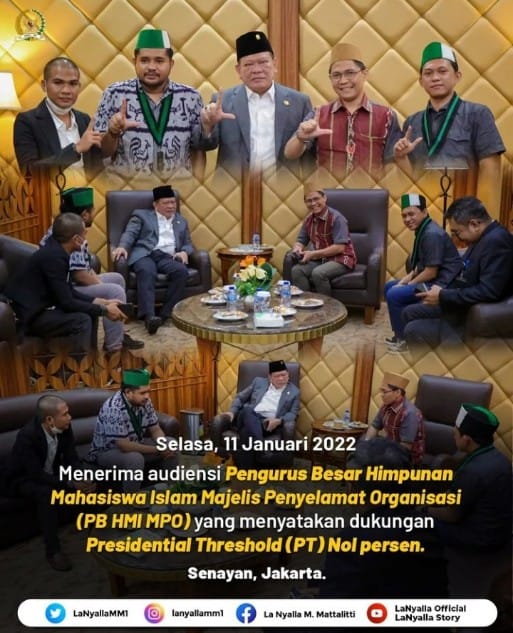 Ketua DPD RI, PB HMI MPO