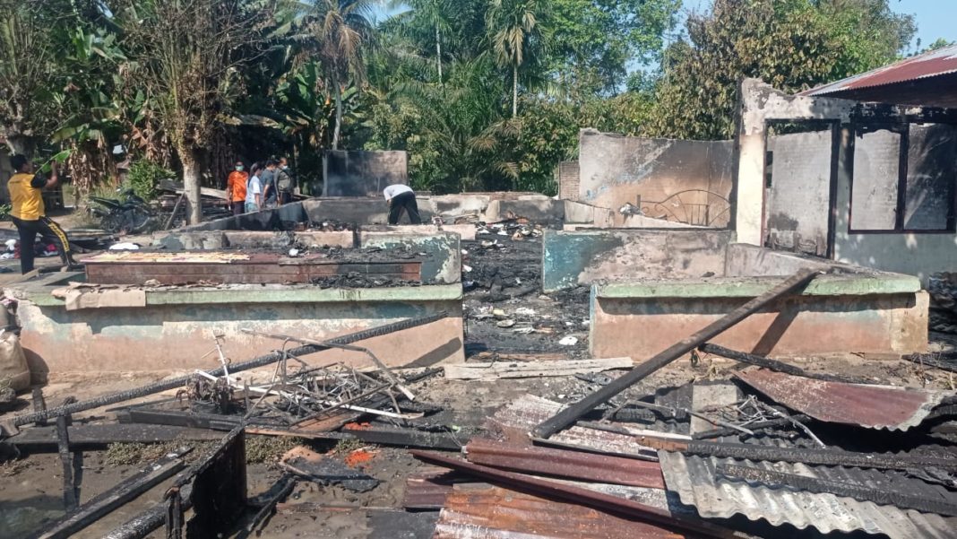 Rumah Warga Terbakar di Sergai