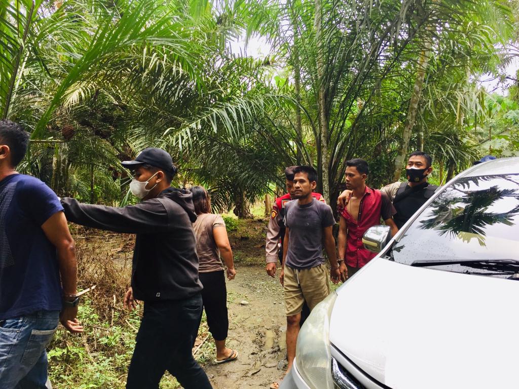 Polres Langkat Gerebek Kampung Narkoba