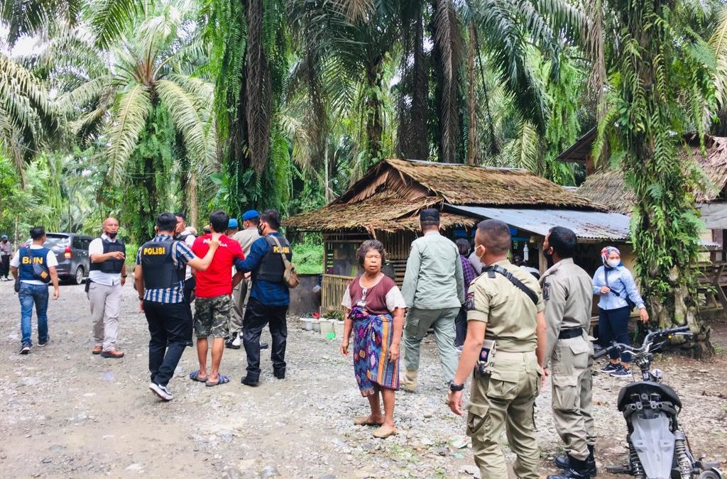 Polres Langkat Gerebek Kampung Narkoba