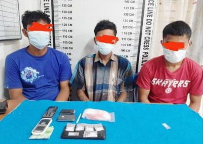 3 Pria Pengedar Sabu di Kelurahan Pondok Sayur Diringkus Polisi