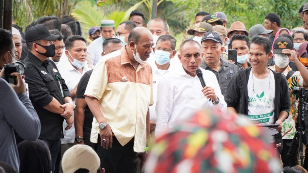 Gubernur Sumut dan Plt Bupati Langkat