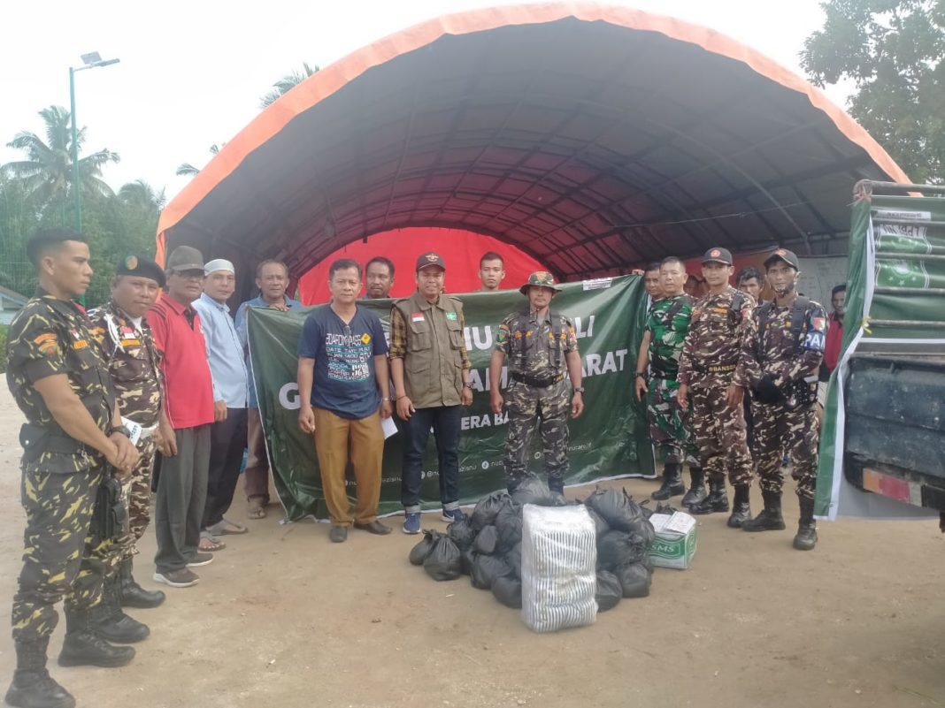 Banser Sumbar Distribusikan Bantuan Untuk Korban Gempa di Pasaman Barat