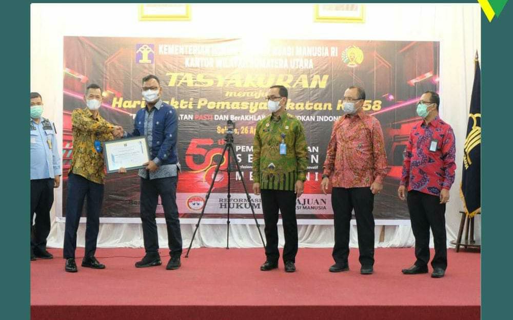 Lapas Labuhan Ruku Raih Penghargaan Terbaik III