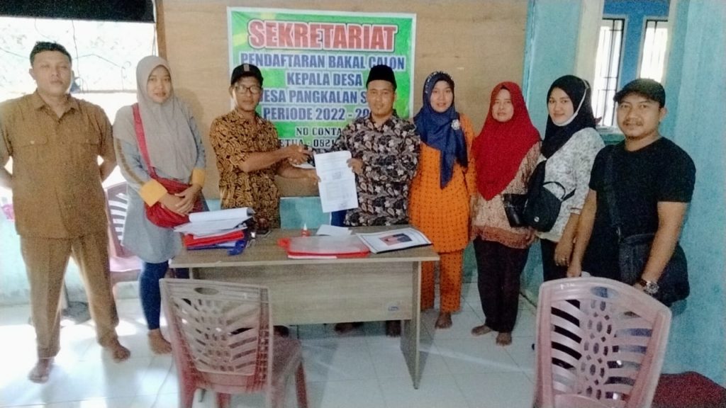 Syahrial Resmi Daftar Calon Kades Pangkalan Siata