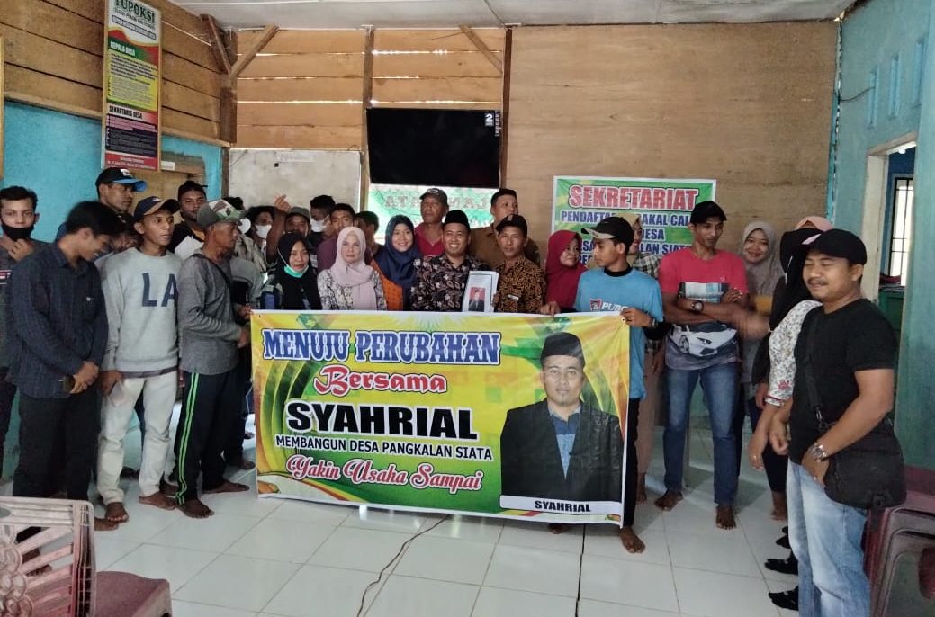 Syahrial Resmi Daftar Calon Kades Pangkalan Siata