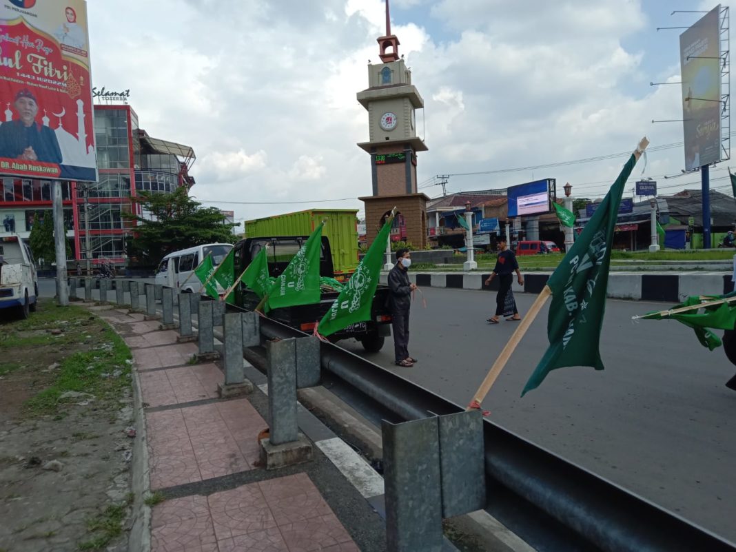 Ribuan Bendera NU Terlihat Diberbagai Sudut Kota Cianjur