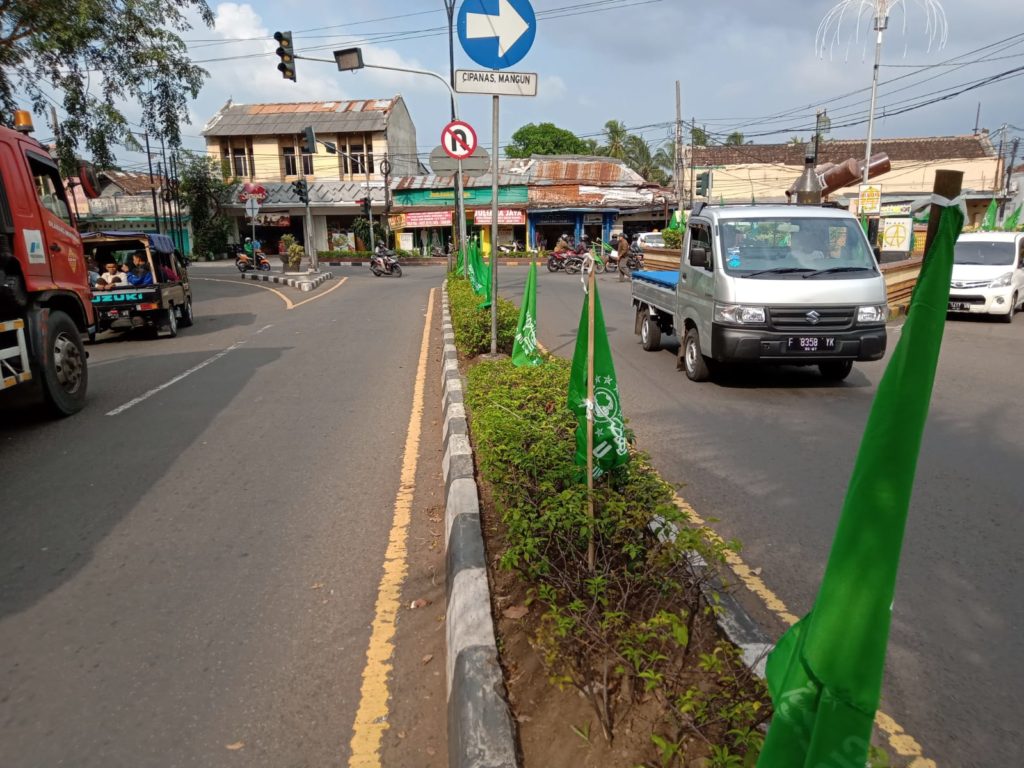 Ribuan Bendera NU Terlihat Diberbagai Sudut Kota Cianjur