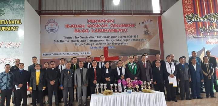 Perayaan Paskah Oikumene di Labuhanbatu
