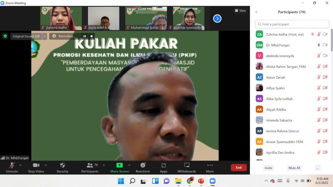 FKM UIN-SU Lakukan Kuliah Pakar