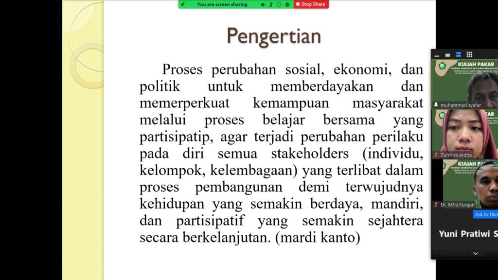 FKM UIN-SU Lakukan Kuliah Pakar