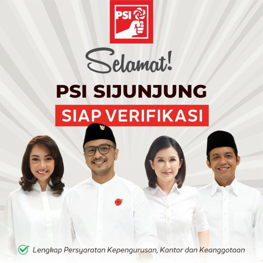 PSI Sijunjung Siap Hadapi Tahapan Verifikasi Pileg 2024