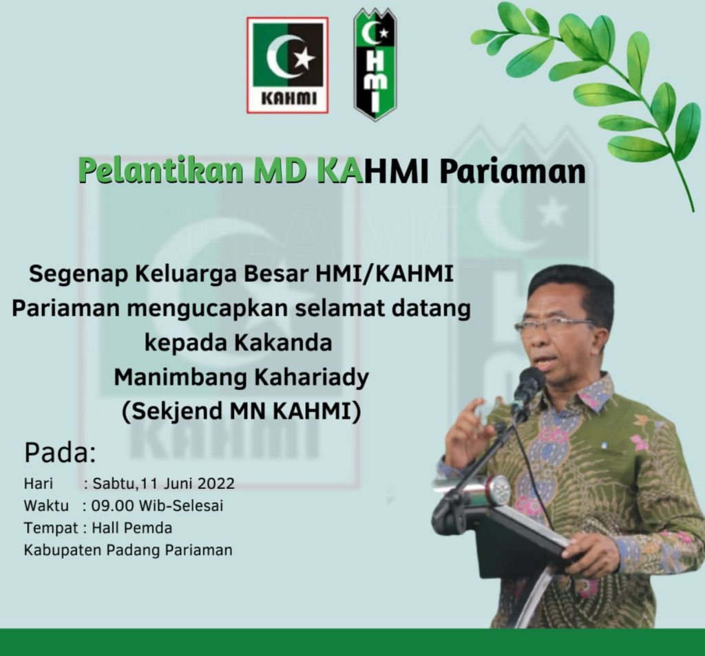 Pelantikan KAHMI Padang Pariaman
