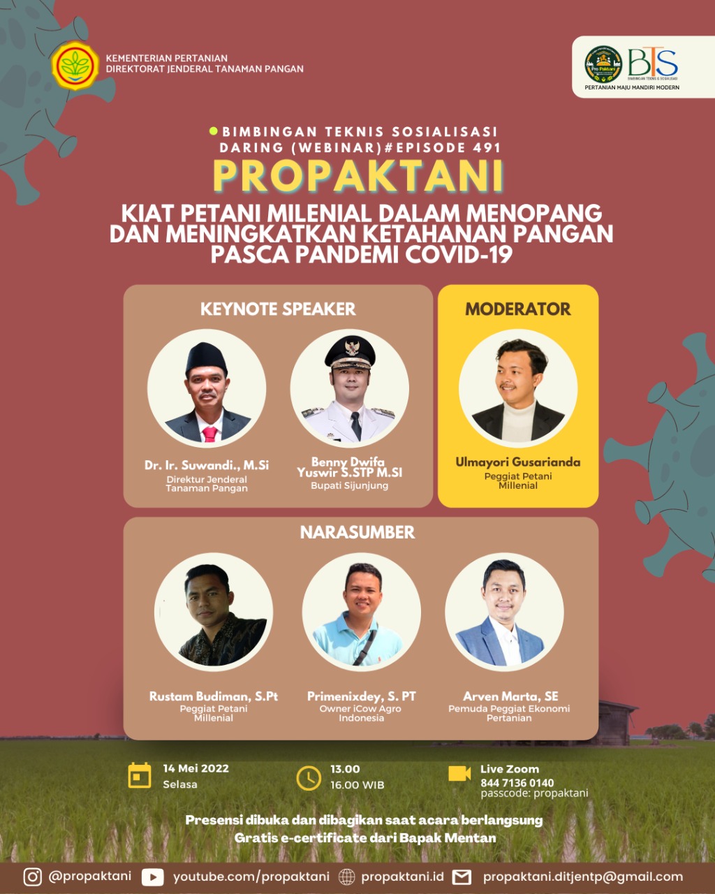 Bupati Sijunjung Apresiasi Program dan Capaian Kementan Menjadikan Sektor Pertanian Bertahan di Era Pandemi