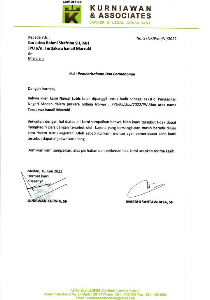 Pengacara Ny Nawal Lubis