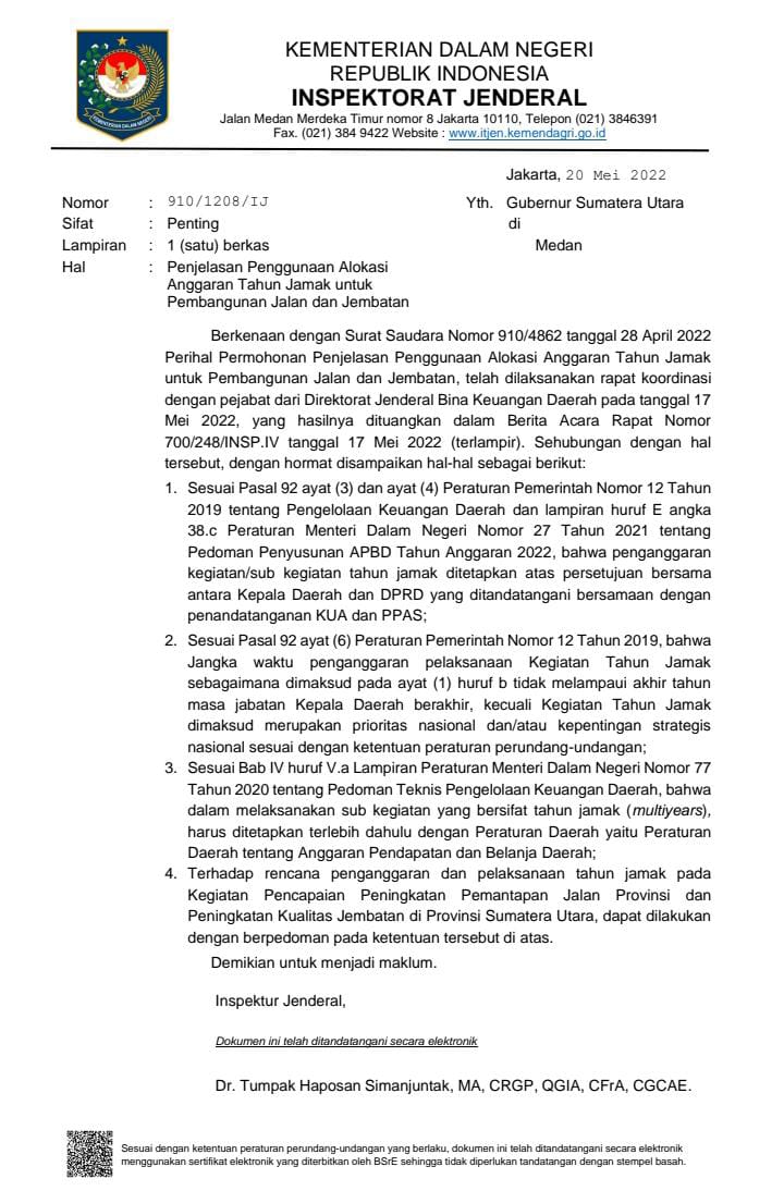 Proyek Rp 2,7 T di Sumut