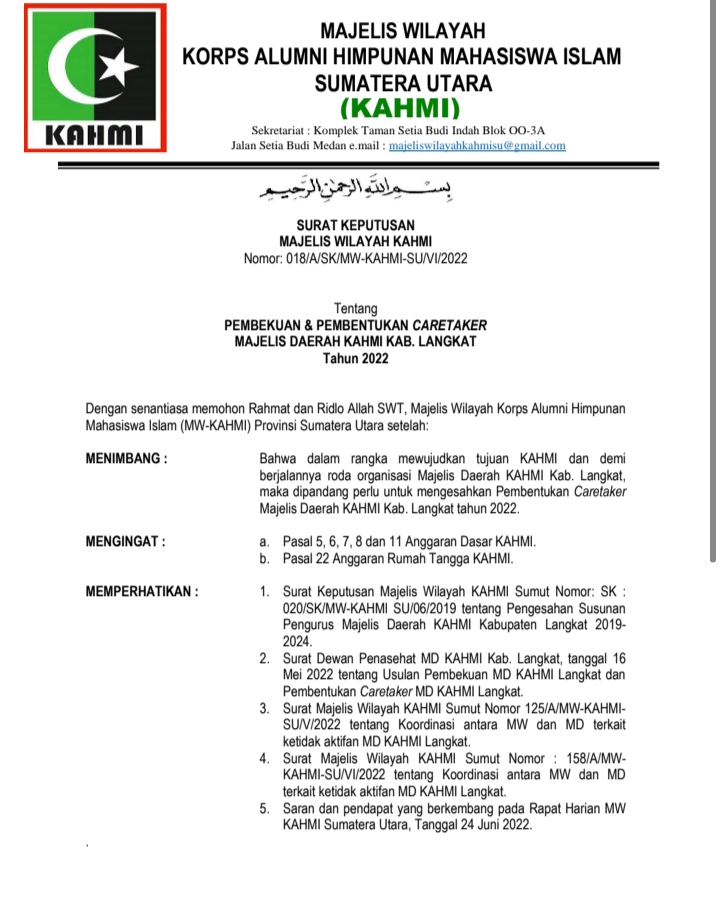 KAHMI Langkat