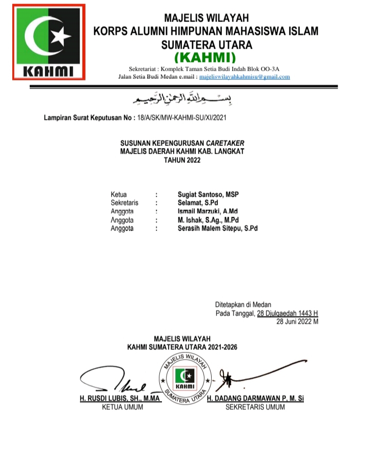 KAHMI Langkat