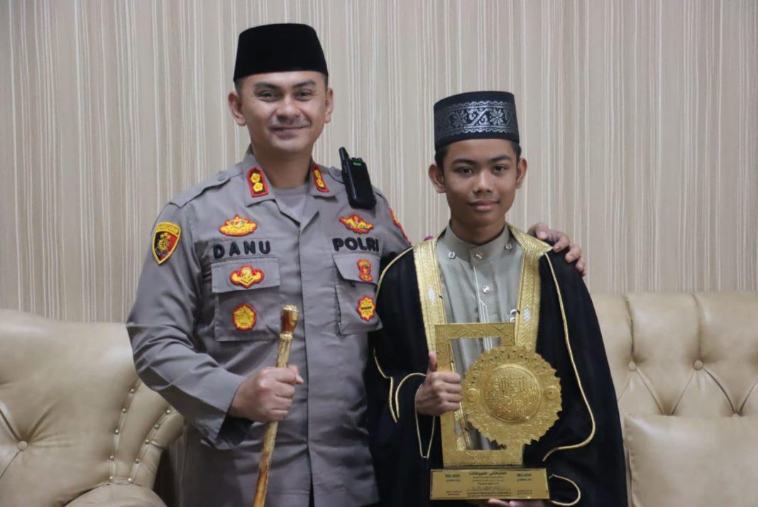 Kapolres Langkat Bangga dan Ucap Rasa Syukur atas Prestasi Zahran Auzan