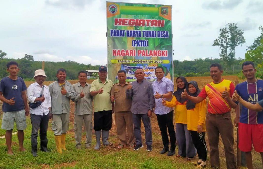 Tokoh Muda Sumbar Gus Lur Apresiasi Kegiatan Ketahanan Pangan Di Nagari Palangki