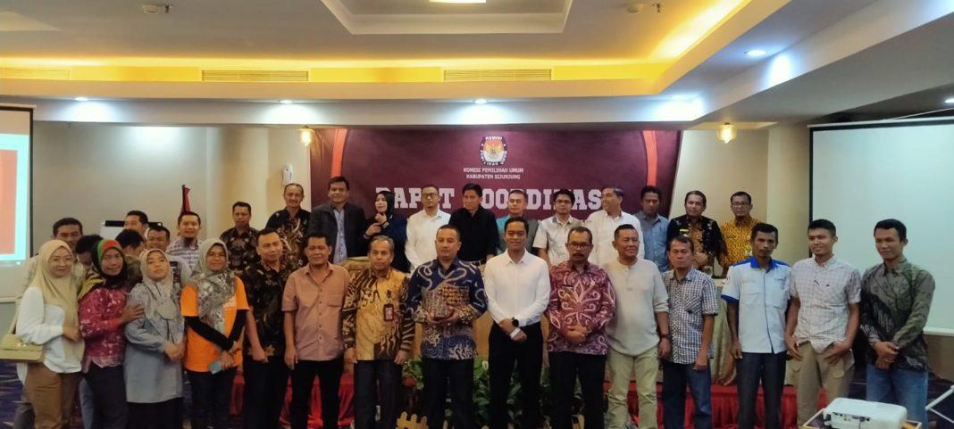 KPU Sijunjung Gelar Rakor Persiapan Verifikasi Faktual Kepengurusan dan Keanggotaan Parpol Calon Peserta Pemilu 2024
